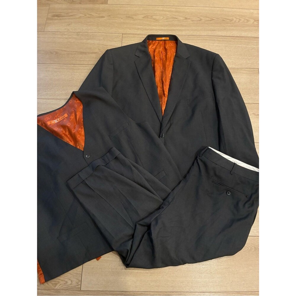 Bianco Brioni Men’s 3-Piece Suit Wool Silk Blazer Vest Pant Size 54R/44x25